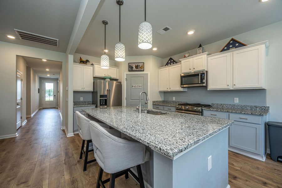 Furnished interior view inside a new home in French Quarter Creek, Huger (Image 29).