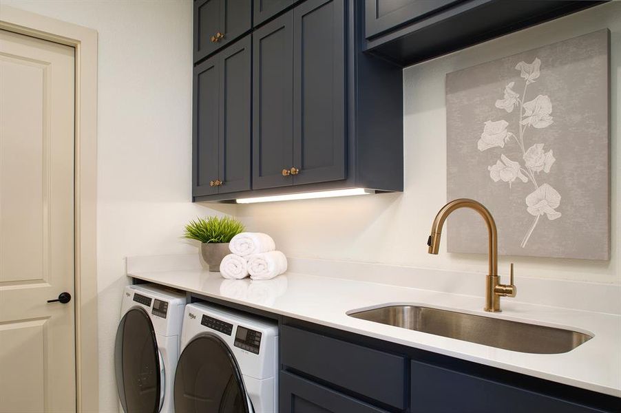 Close-up of interior finishes inside a home in Light Farms Graham/Reagan, Celina (Image 21).