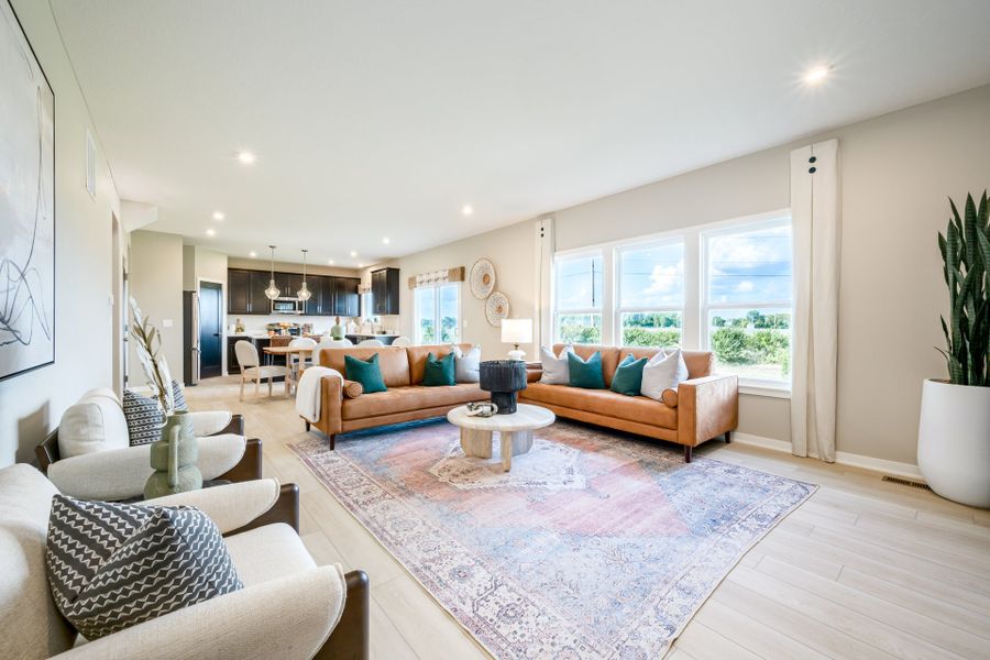 Representative furnished interior of a home built from the Yosemite by Fischer Homes in Twin Lakes, Hoschton (Image 14).