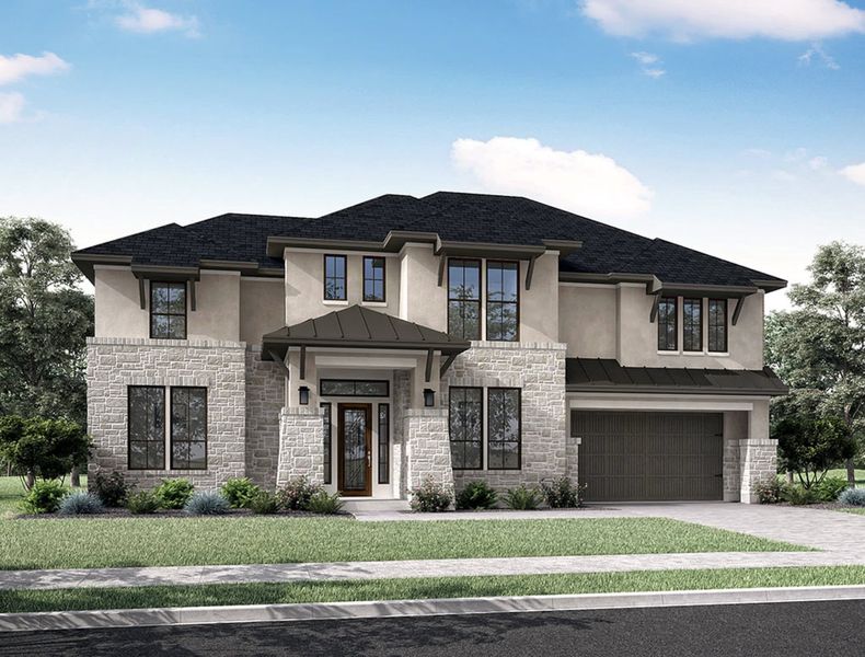Image 5 representing the Lamesa by Tri Pointe Homes in Harvest Green, Richmond, TX.