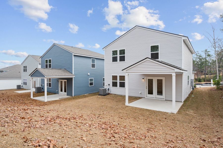 Exterior details and patio area of a home in Grand Arbor, Blythewood (Image 4).