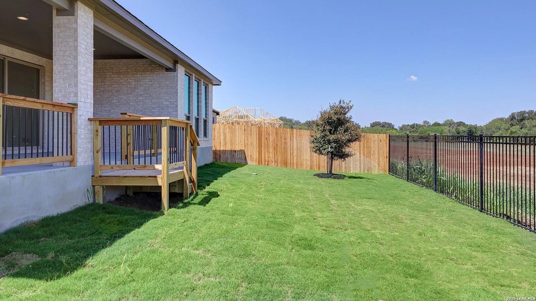 Exterior details and patio area of a home in Alsatian Oaks, Castroville (Image 23).