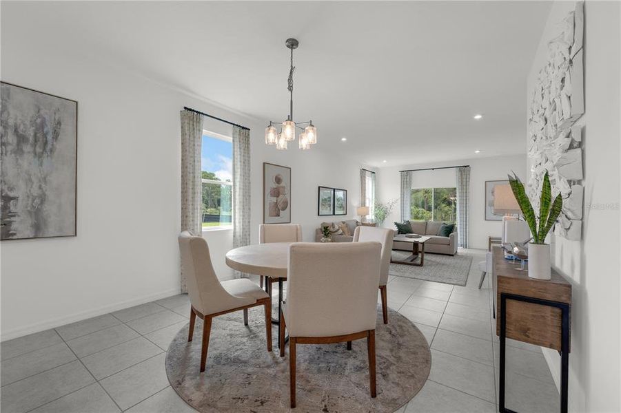 Furnished interior view inside a new home in Wynnstone, Davenport (Image 9).