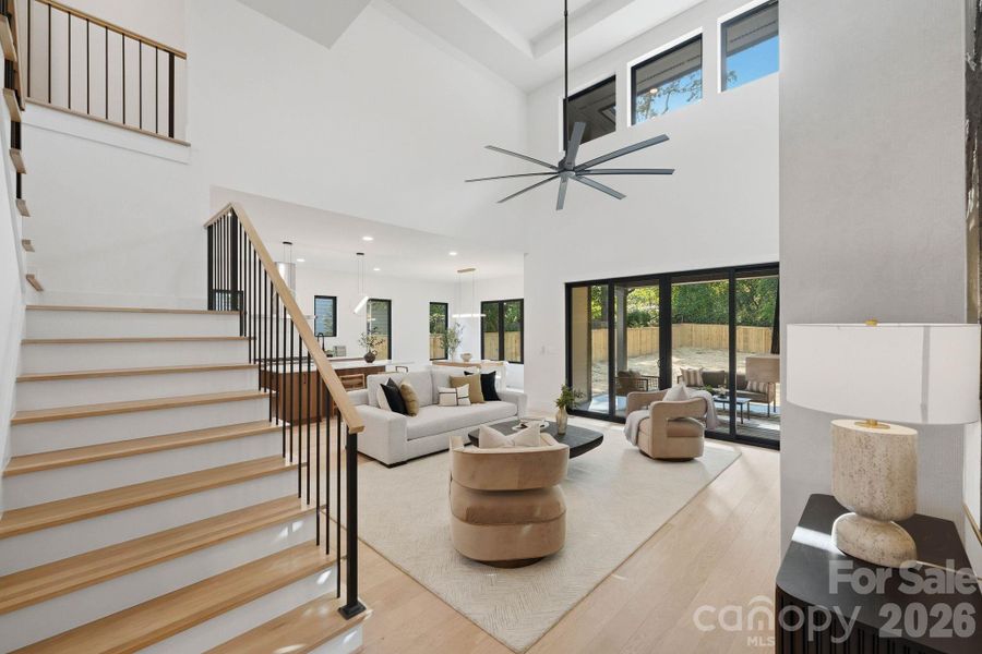 Furnished interior view inside a new home in , Charlotte (Image 25).