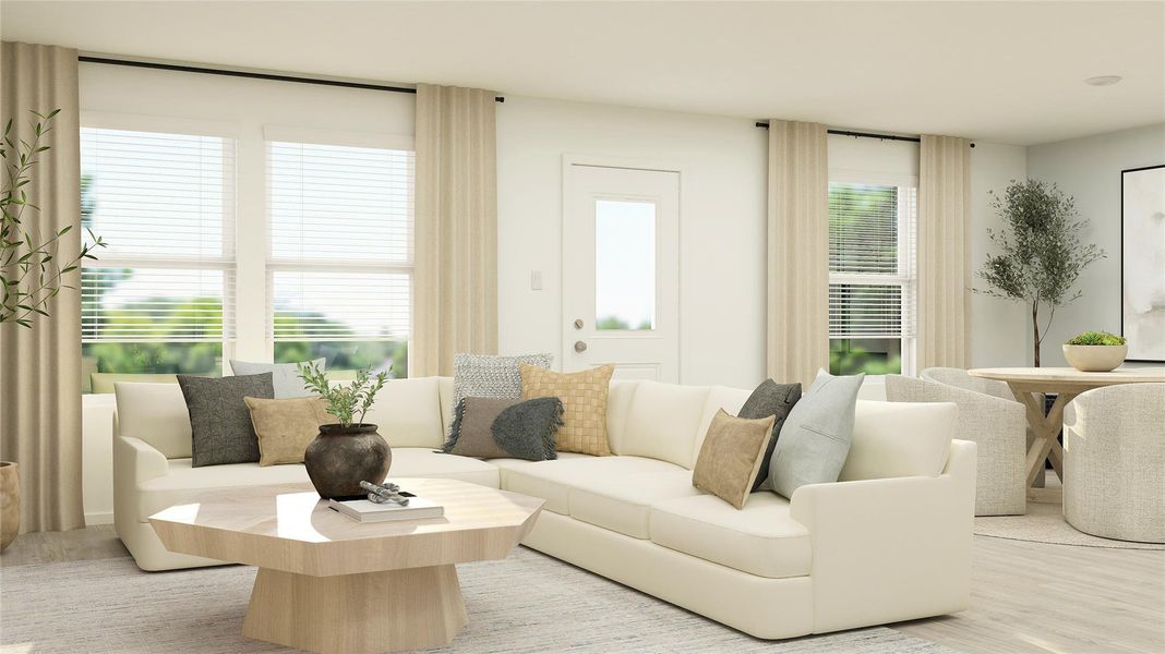 Furnished interior view inside a new home in Synova, Crosby (Image 3).