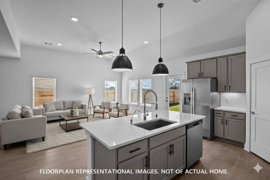 Furnished interior view inside a new home in Summerview, Fulshear (Image 6).