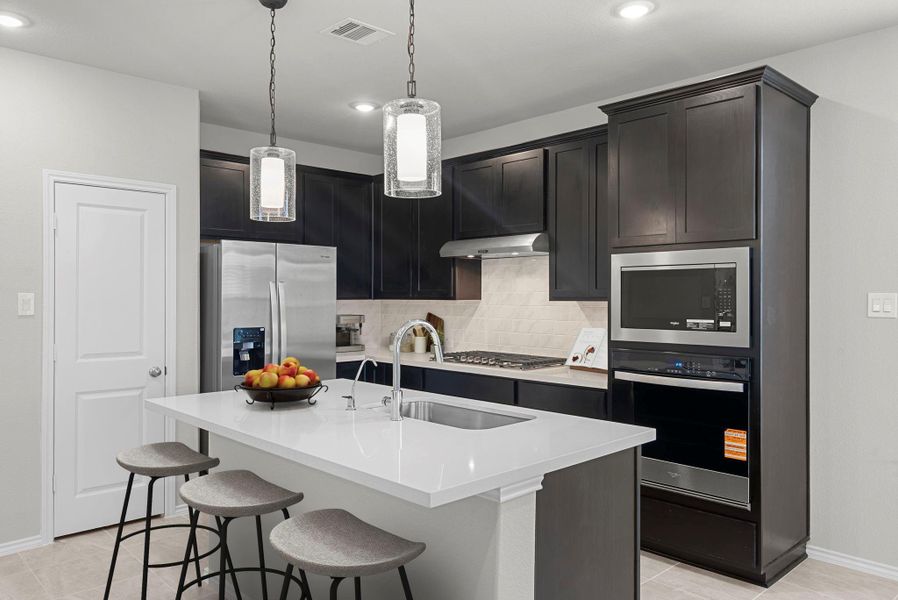 Furnished interior view inside a new home in The Trails 50', New Caney (Image 5).