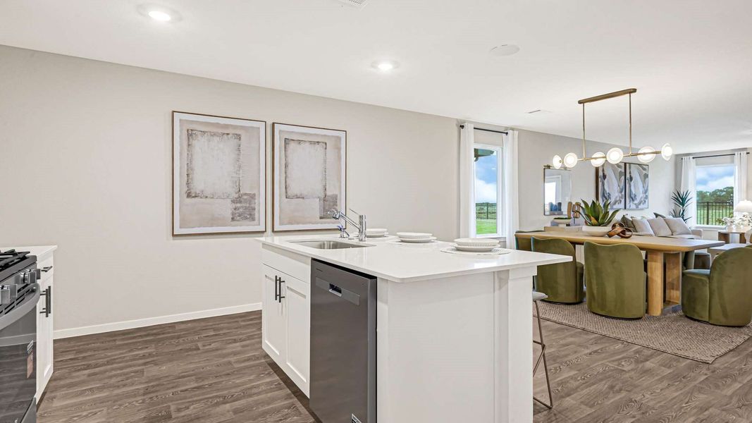 Furnished interior view inside a new home in Milo Farms, Needville (Image 8).