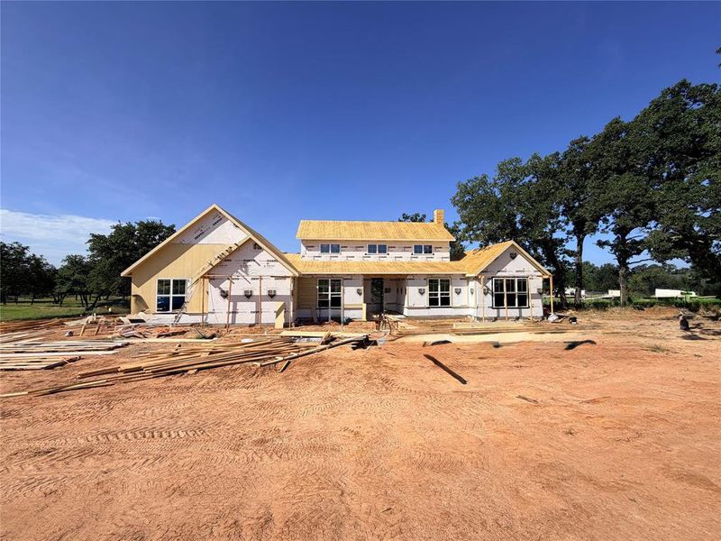 In-progress construction of a new home in Monarch Manor, Poolville, TX (Image 20).