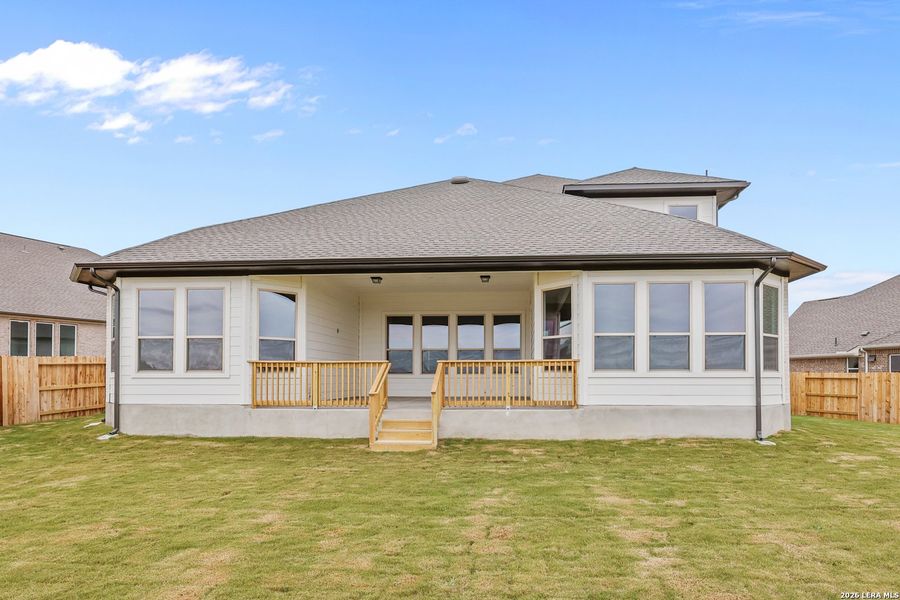 Exterior details and patio area of a home in Homestead 75', Schertz (Image 20). Exterior details and patio area of a home in Homestead 75', Schertz (Image 20).