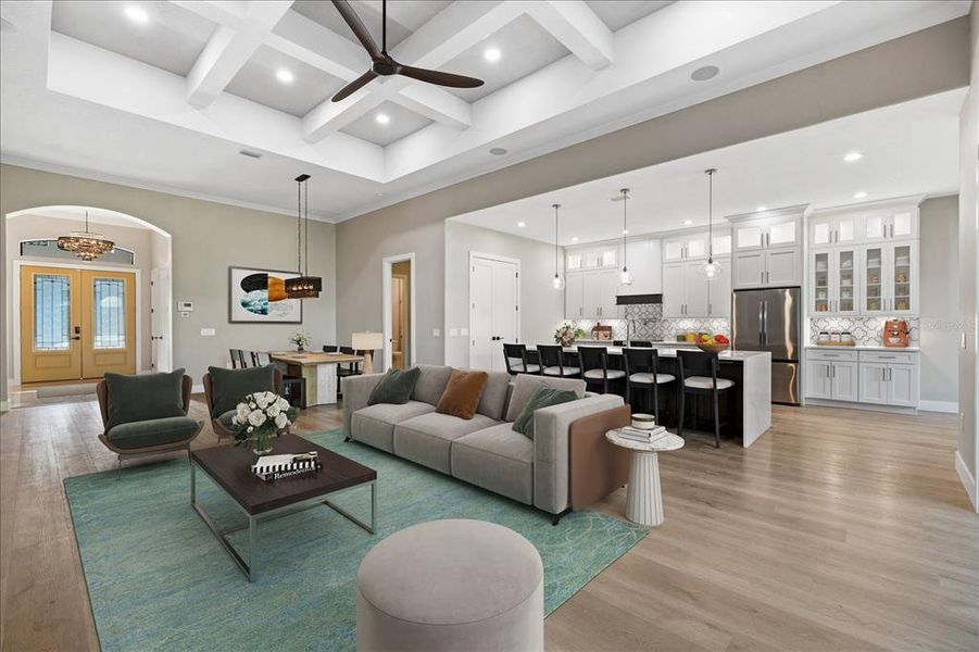 Furnished interior view inside a new home in , Palm Coast (Image 11).