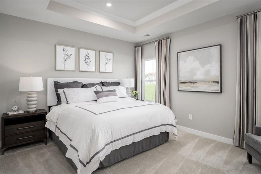 Representative furnished interior of a home built from the Bramante 2-Story by Ryan Homes in Lakes at Riverbend Single Family Homes, Navassa (Image 12).