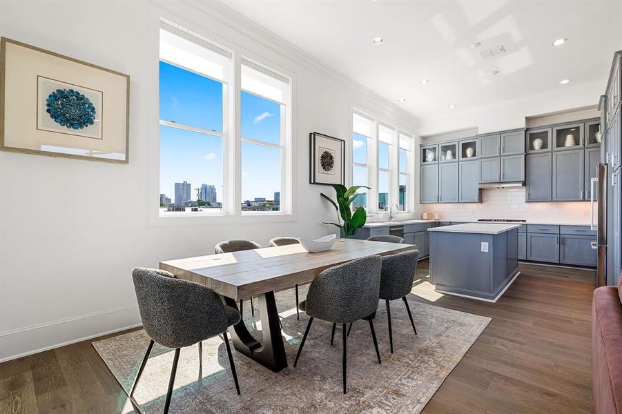 Image of model home with similar floorplan.