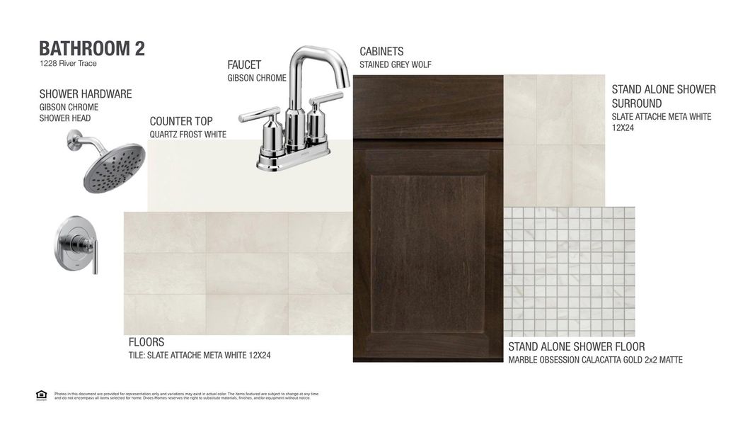 Sample of building materials used in homes in Wolf Ranch South Fork, Georgetown (Image 9).