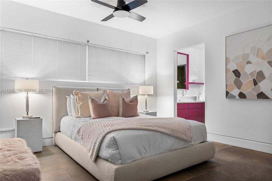 Furnished interior view inside a new home in , Miami (Image 52).