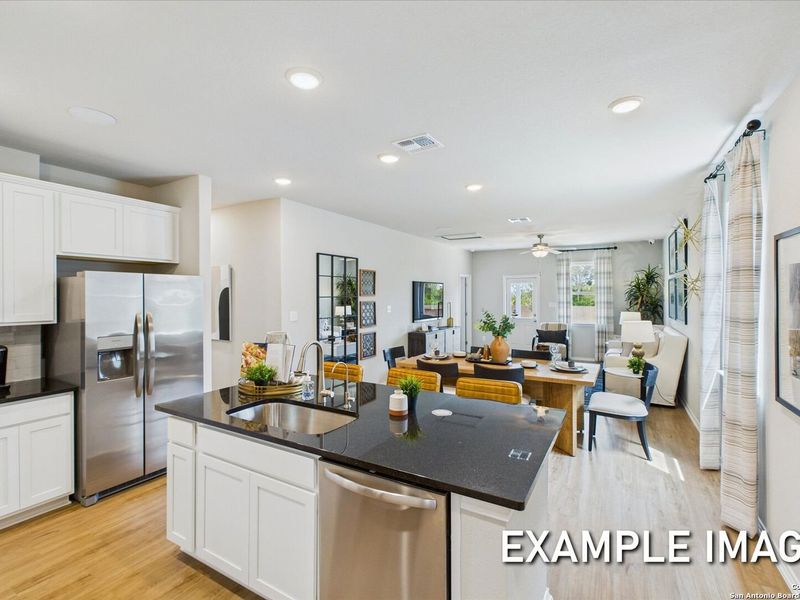 Furnished interior view inside a new home in Agave, San Antonio (Image 5).