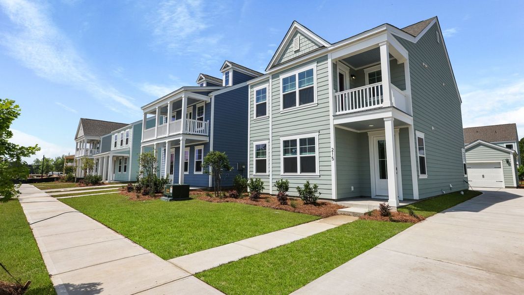 Front exterior of a new home in Sheep Island, Summerville, SC, highlighting curb appeal (Image 16).