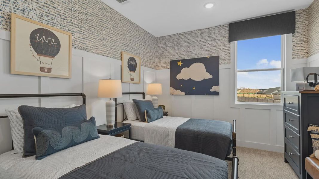 Representative furnished interior of a home built from the Acadia by Chesmar Homes in Elyson 50's, Katy (Image 33).