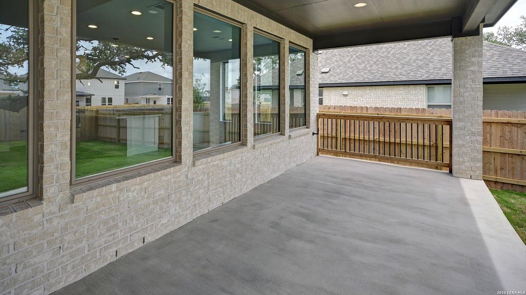 Exterior details and patio area of a home in Corley Farms, Boerne (Image 22). Exterior details and patio area of a home in Corley Farms, Boerne (Image 22).