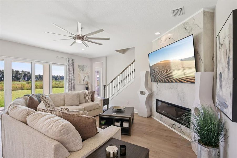 Furnished interior view inside a new home in Hawkstone, Lithia (Image 33). Furnished interior view inside a new home in Hawkstone, Lithia (Image 33).