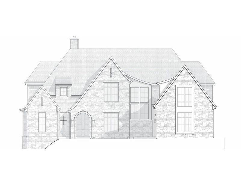 Exterior rendering of this home design in , Milton, GA (Image 3).