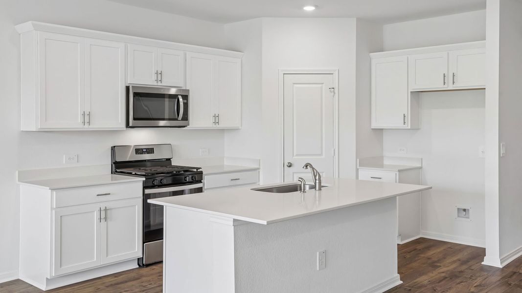 Furnished interior view inside a new home in Prairie Lakes, Buda (Image 6).