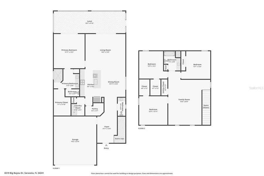 2D floor plan layout of this home in , Sarasota, FL (Image 5). 2D floor plan layout of this home in , Sarasota, FL (Image 5).