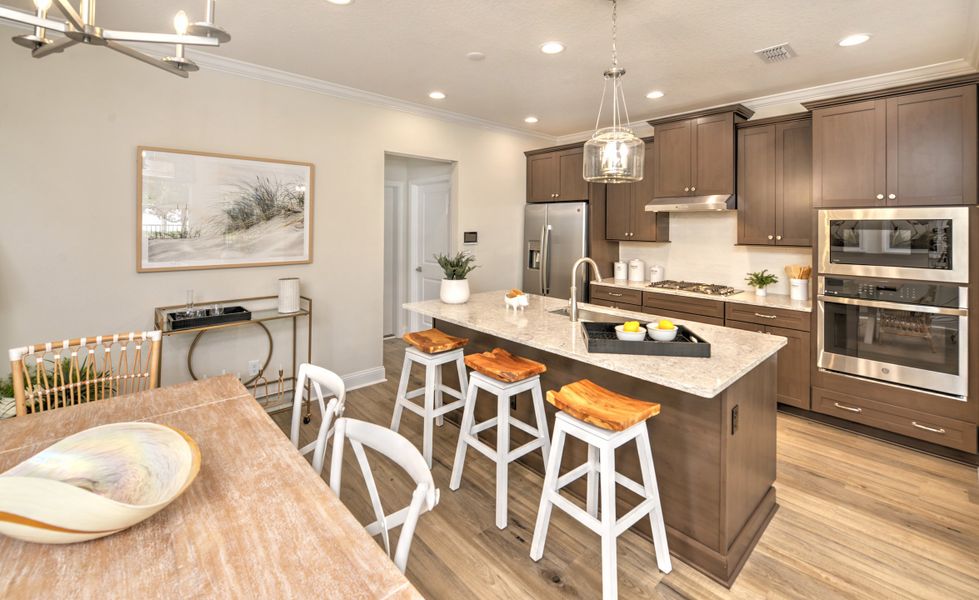 Representative furnished interior of a home built from the Castillo - C - Townhome Series by ICI Homes in West End at Town Center, Ponte Vedra (Image 14).