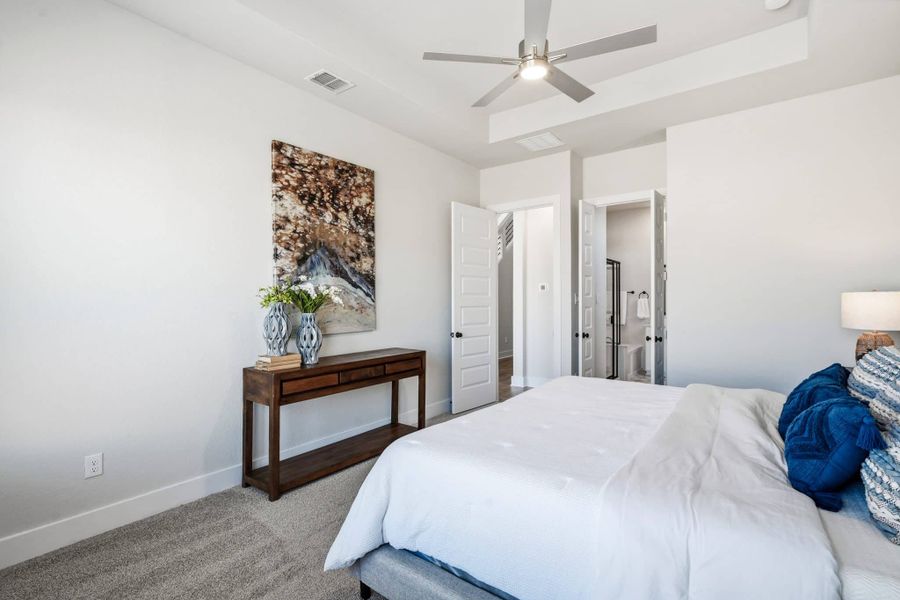Furnished interior view inside a new home in Alsatian Oaks, Castroville (Image 16).