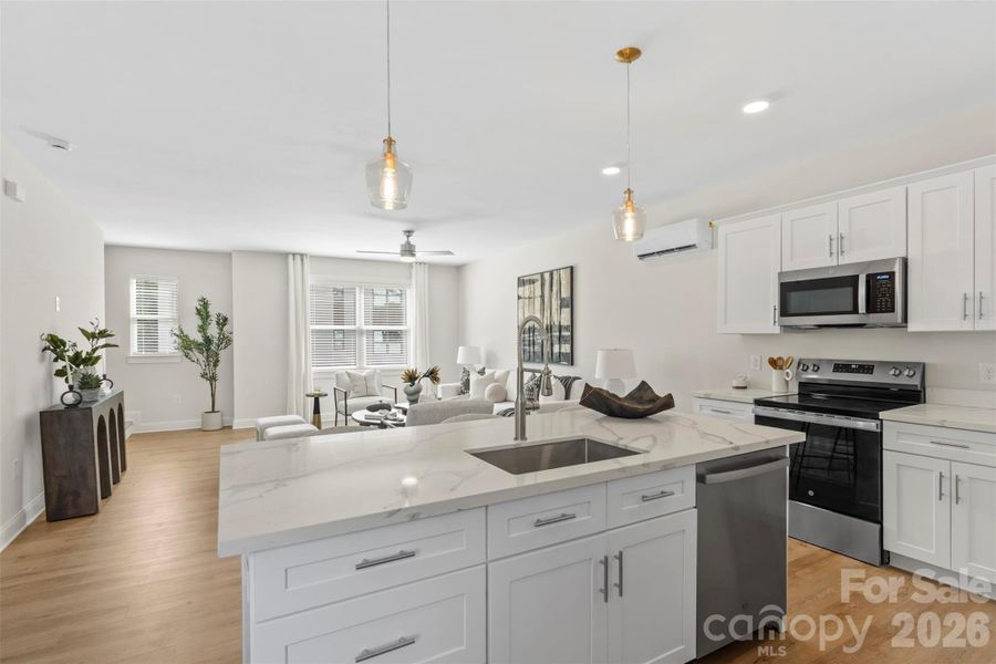 Furnished interior view inside a new home in , Charlotte (Image 32).