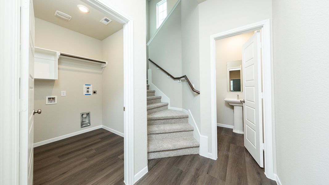 Laundry Room and Powder Bathroom