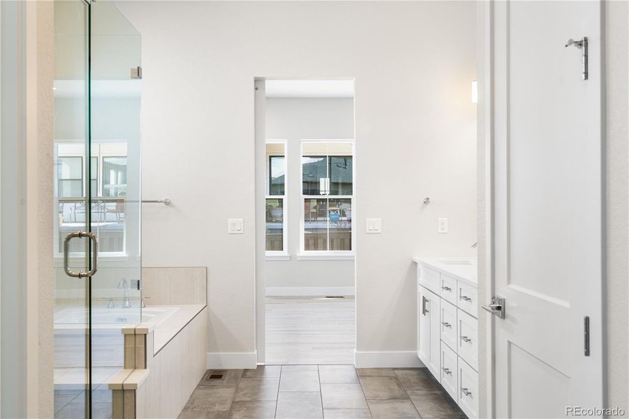 Furnished interior view inside a new home in Reflection at Solstice, Littleton (Image 18).