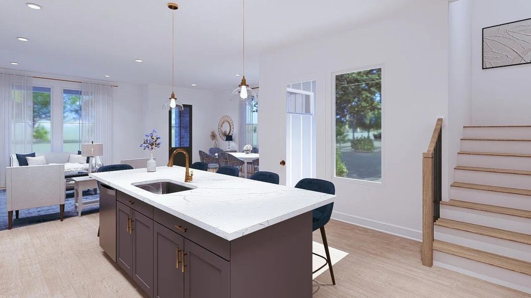 Furnished interior view inside a new home in Austin Point Summit, Richmond (Image 3). Furnished interior view inside a new home in Austin Point Summit, Richmond (Image 3).