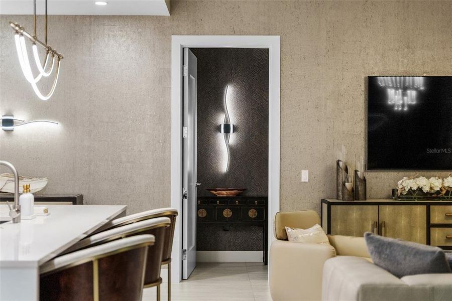 Furnished interior view inside a new home in , Sarasota (Image 27).