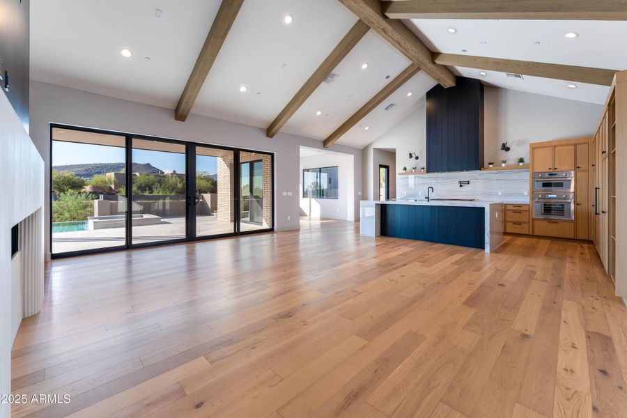 Great room view to kitchen Great room view to kitchen