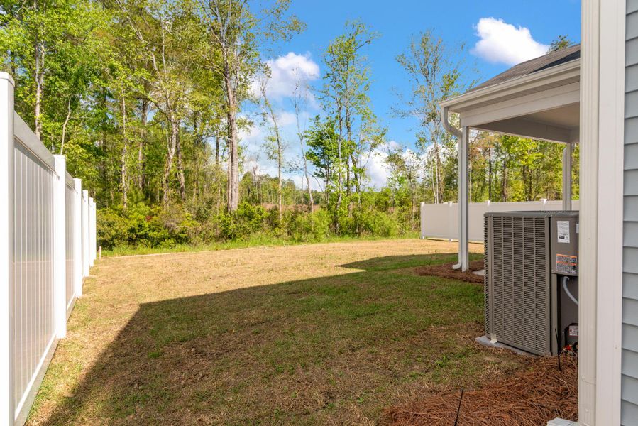 Exterior details and patio area of a home in Parker's Preserve, Ridgeville (Image 26).