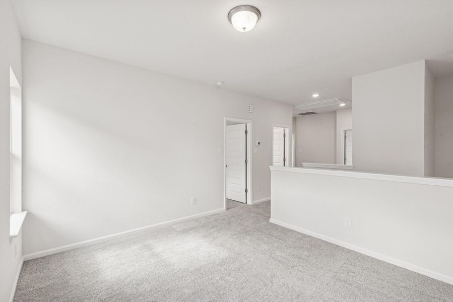 The Georgetown II- Loft/Game Room. Home under construction, photo used for illustrative purposes only, colors and options will vary.