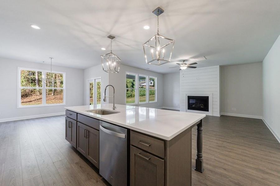 Furnished interior view inside a new home in , Buford (Image 8).