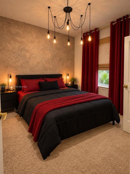 Furnished interior view inside a new home in , Florida City (Image 14).