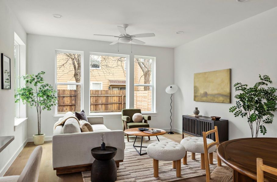 Furnished interior view inside a new home in , Austin (Image 11).