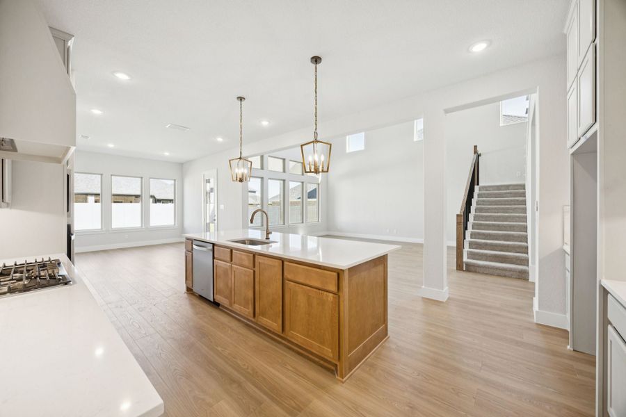 Representative furnished interior of a home built from the Kenai by Centre Living Homes in Painted Tree Lakeside, McKinney (Image 9).