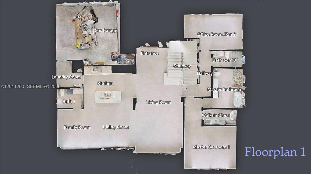 2D floor plan layout of this home in , Miami Lakes, FL (Image 5).
