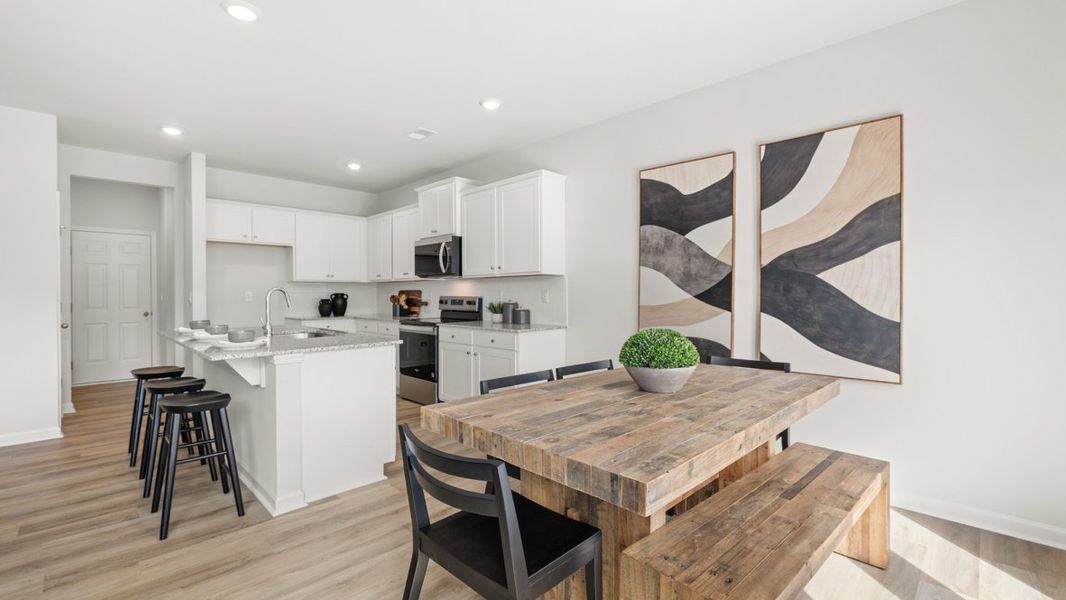 Representative furnished interior of a home built from the Salisbury by D.R. Horton in Carlton, Douglasville (Image 8).