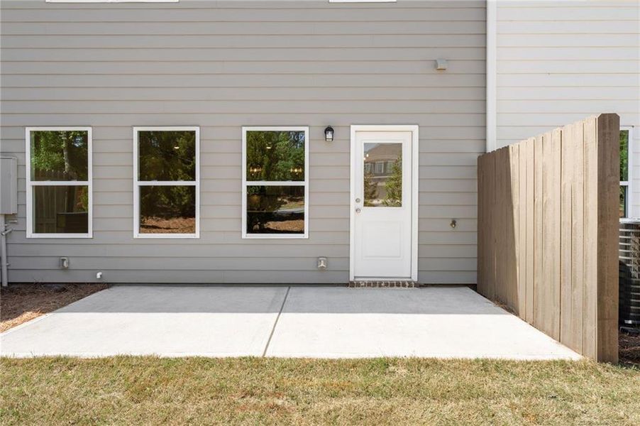 Exterior details and patio area of a home in Cherokee Township, Acworth (Image 22).