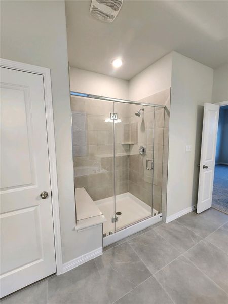 Walk-in Shower in Primary Bathroom