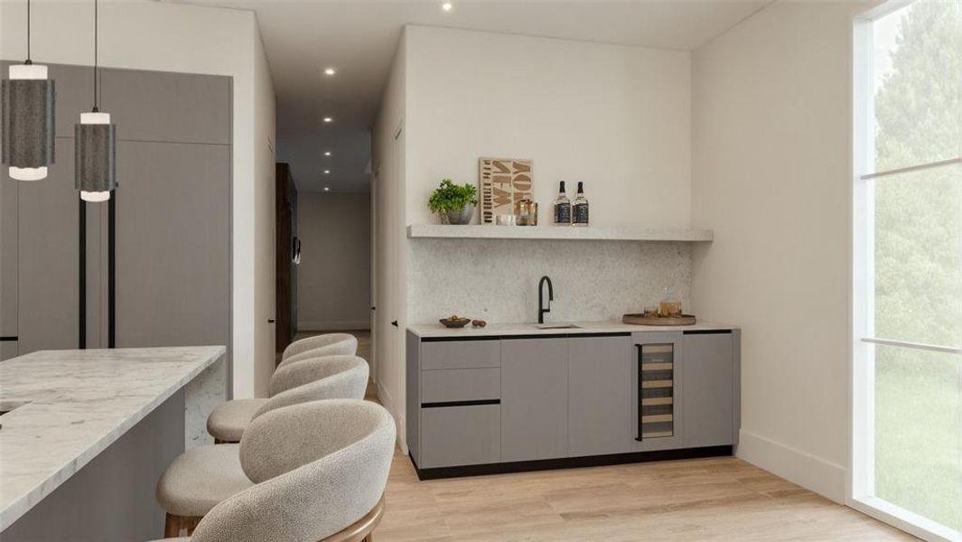 Furnished interior view inside a new home in , Dallas (Image 4).