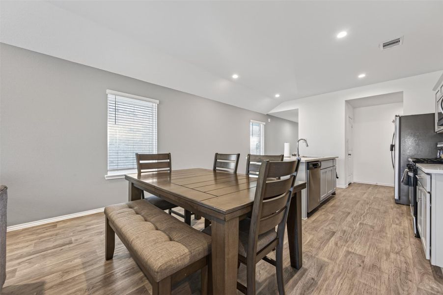 Furnished interior view inside a new home in , Spring (Image 13). Furnished interior view inside a new home in , Spring (Image 13).