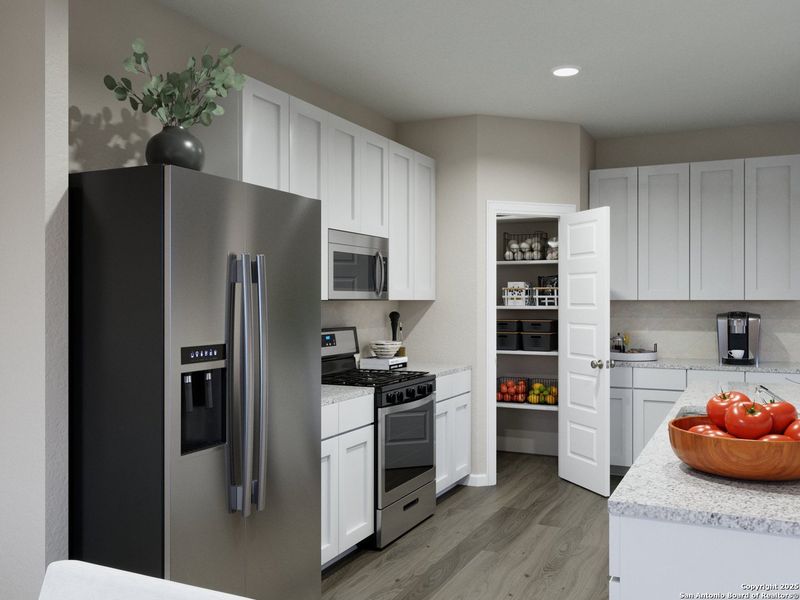 Furnished interior view inside a new home in Katzer Ranch, Converse (Image 24).