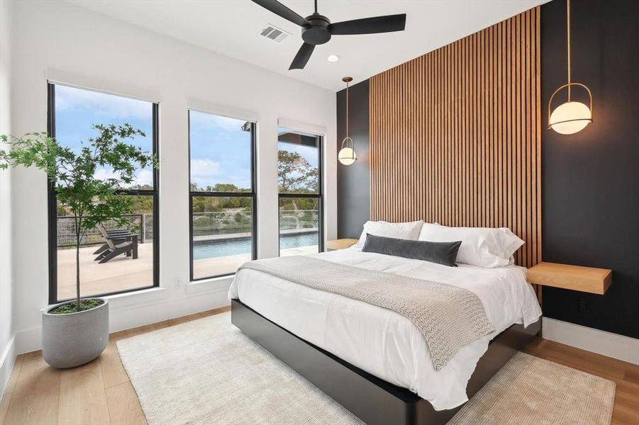 Furnished interior view inside a new home in , Strawn (Image 8).