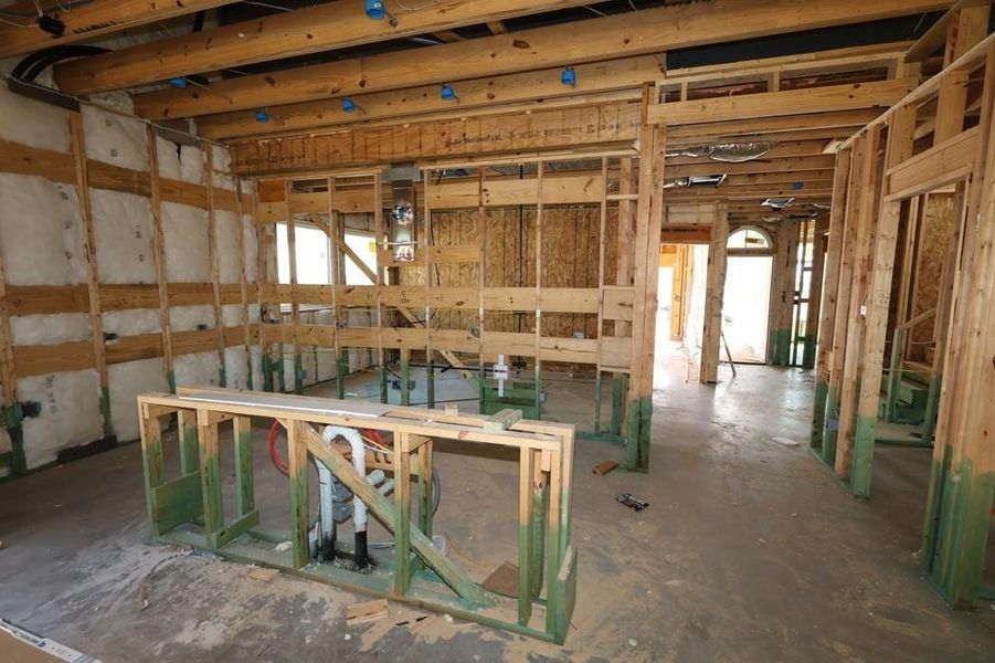 In-progress construction of a new home in Jordan Ranch 45' Homesites, Fulshear, TX (Image 6).